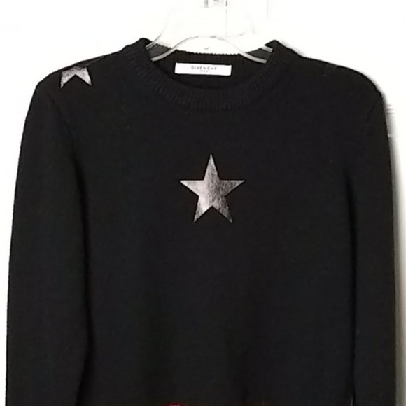 Givenchy Paris Red White Blue Sweater Stars Men's Medium - Picture 2 of 11